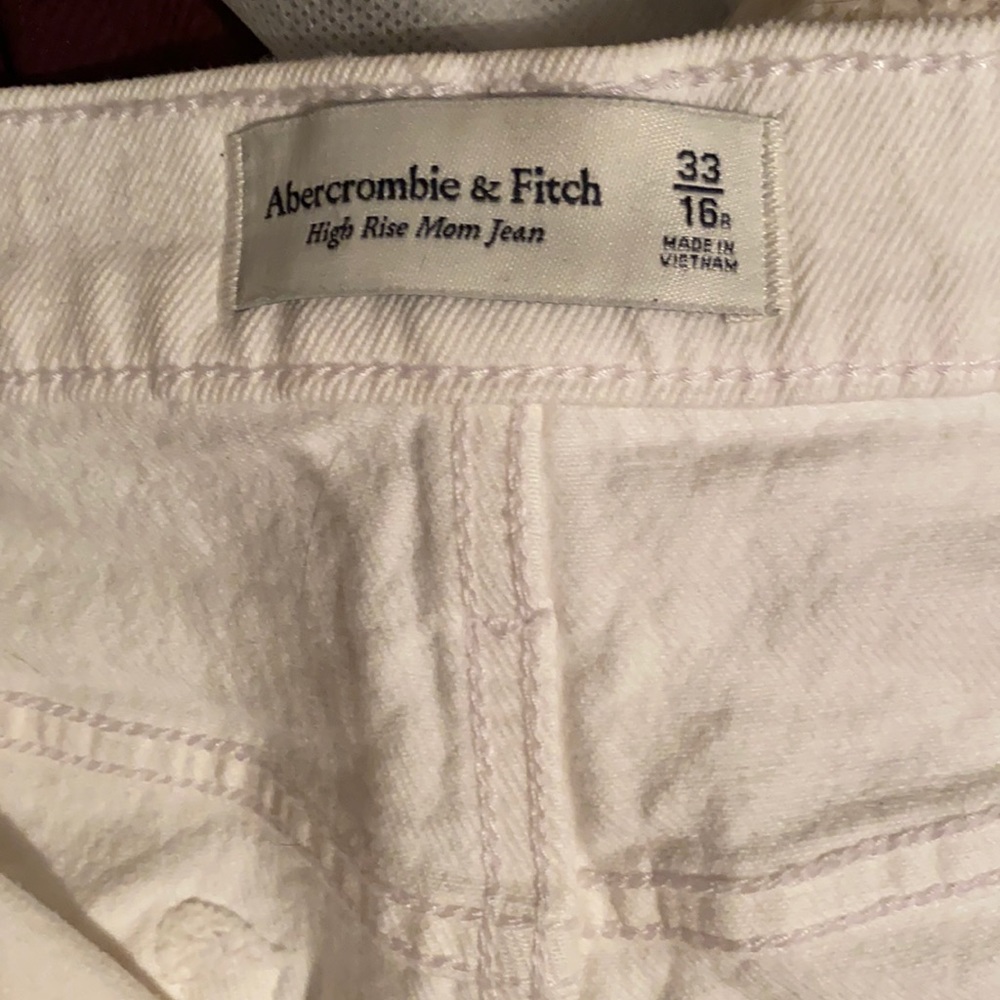 Abercrombie and Fitch white jeans